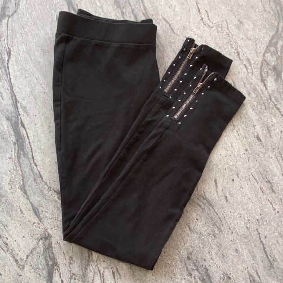 Style & Co. Pants - Petite Side Zip w Studs High Rise Skinny Leggings